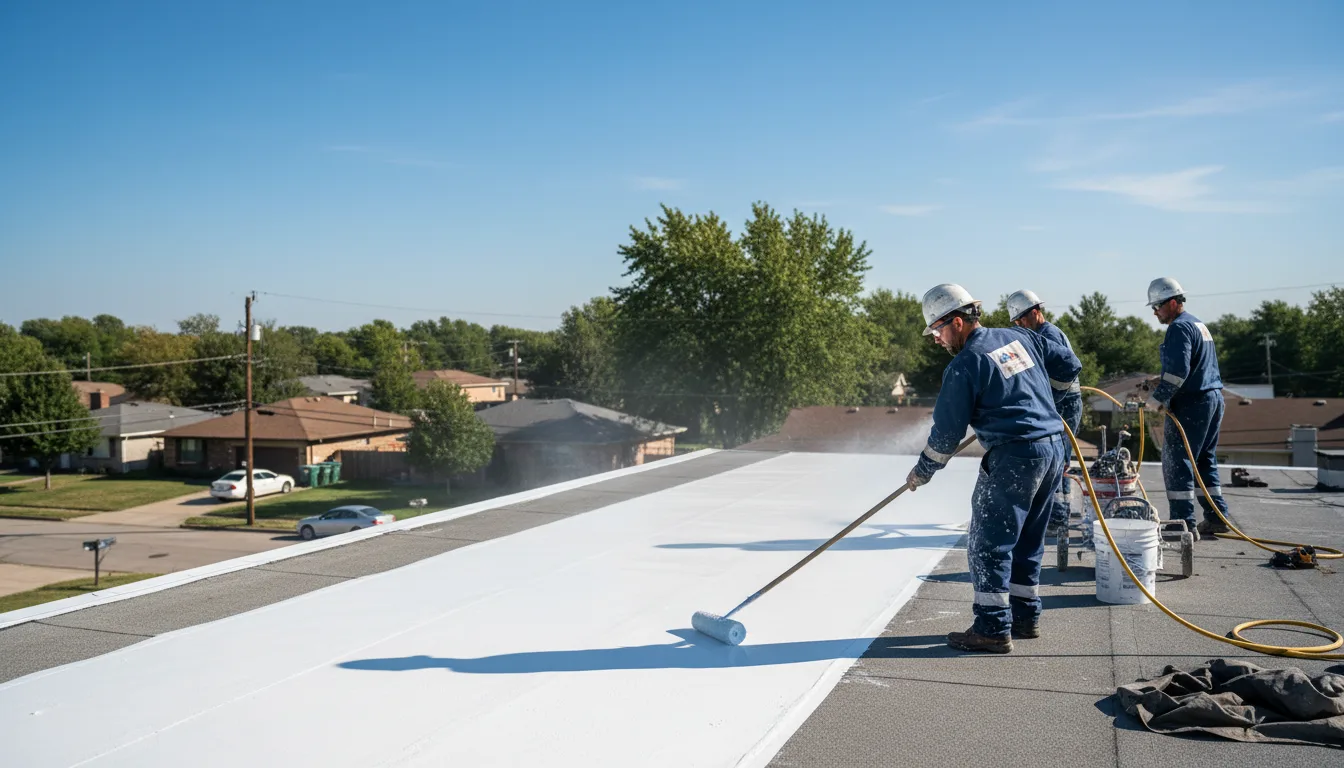 Commercial roof coating in Delaware, OH near me